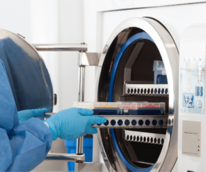 Sterilizing process in autoclave, classification hospital sterilizers Colombia